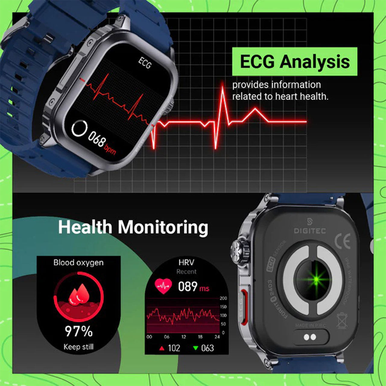 Digitec Smartwatch DG-SW-FORFIT-BL