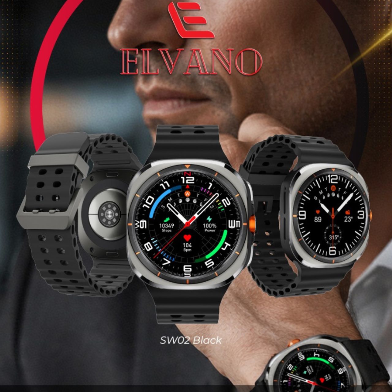 Elvano Smartwatch EL-SW02-BLK