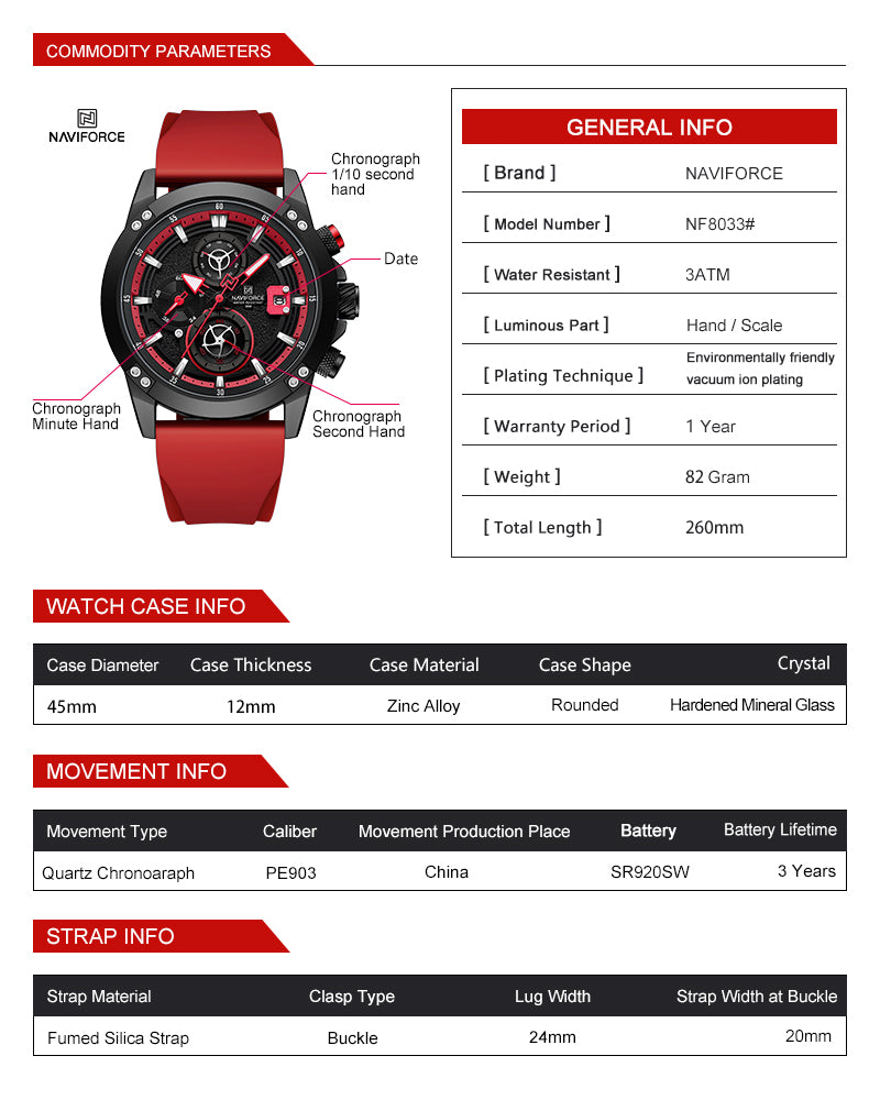 Naviforce NF-8033MC