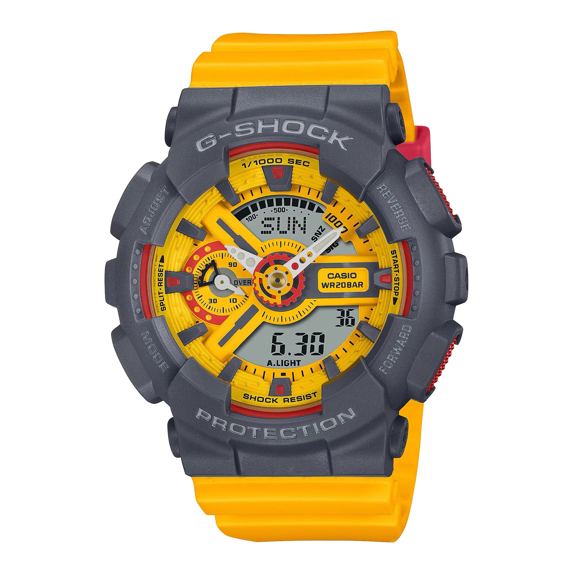 Jam g sale shock kuning