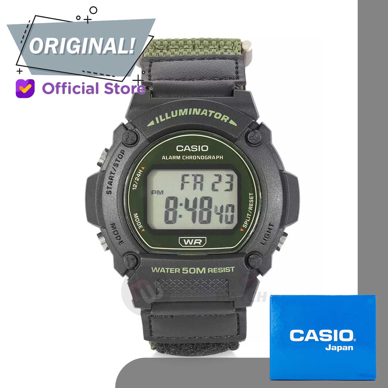 Casio W-219HB-3AVDF